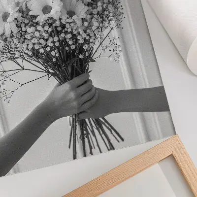 Affiche décorative fleurs délicates au style minimaliste, élégant et subtil