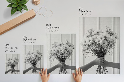 Affiche décorative Fleurs délicates, minimalisme, élégance, subtilité
