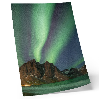 Décoration murale Ciel magique, lumière verte, montagnes impressionnantes