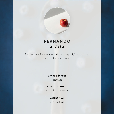 Affiche décorative Myrtilles sur une cuillère sur fond bleu, élégance