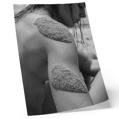 Affiche décorative Homme sable texture nature gros plan harmonie