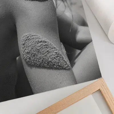 Affiche décorative gros plan sur une texture de sable naturel évoquant l'harmonie