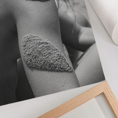 Affiche décorative Homme sable texture nature gros plan harmonie