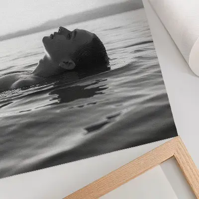 Affiche décorative au design minimaliste en noir et blanc pour une touche d'élégance