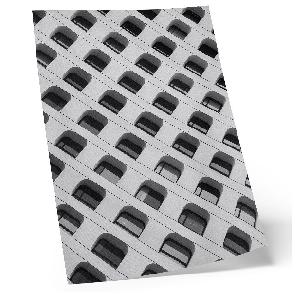 Impression sur toile Une façade minimaliste pleine de formes répétitives