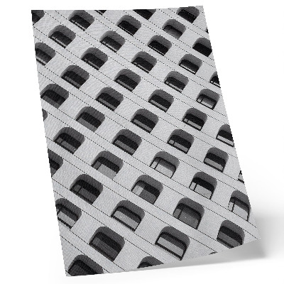 Impression sur toile Une façade minimaliste pleine de formes répétitives