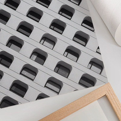 Impression sur toile Une façade minimaliste pleine de formes répétitives