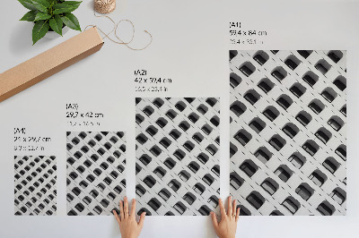 Impression sur toile Une façade minimaliste pleine de formes répétitives