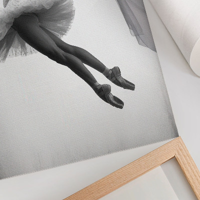 Impression sur toile Une ballerine en mouvement avec grâce et légèreté