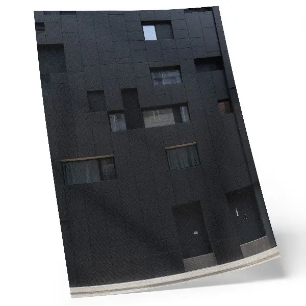 Affiche décorative façade minimaliste aux formes géométriques