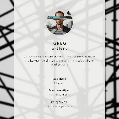 Affiche décorative façade minimaliste aux formes géométriques