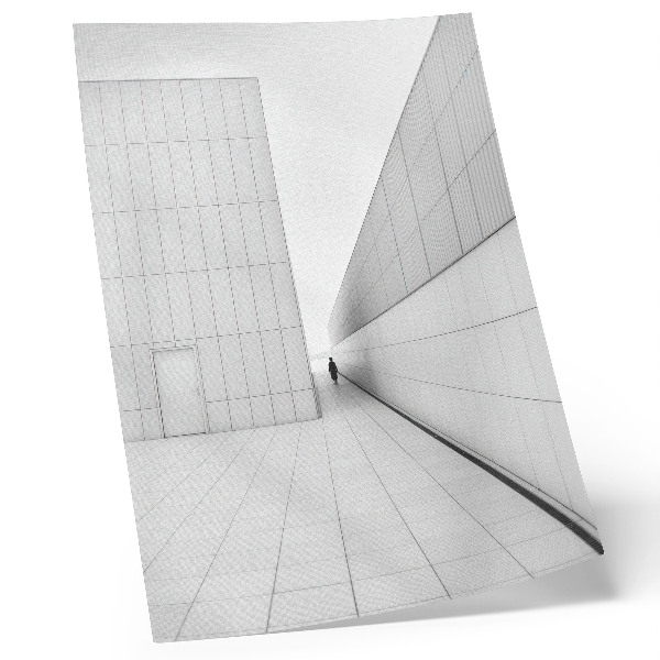 Affiche décorative architecture géométrique minimaliste