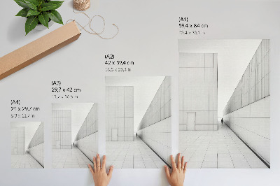 Affiche décorative architecture géométrique minimaliste