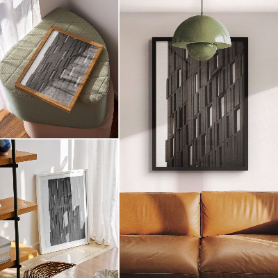 Impression sur toile Formes géométriques en graphite dans un style moderne