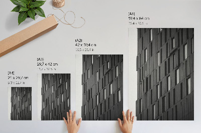 Impression sur toile Formes géométriques en graphite dans un style moderne