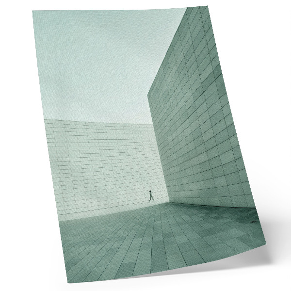 Décoration murale murs géométriques gris, figure minimaliste