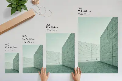 Décoration murale murs géométriques gris au style minimaliste
