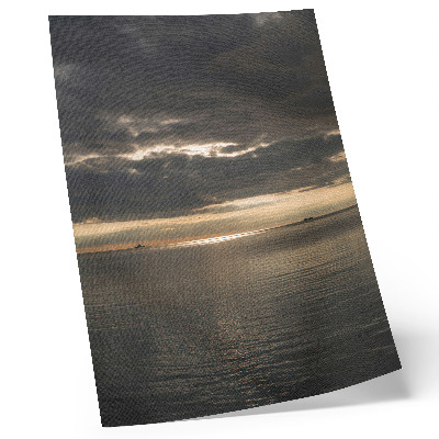 Affiche décorative Mer, nuages, rayons de soleil, vue magnifique