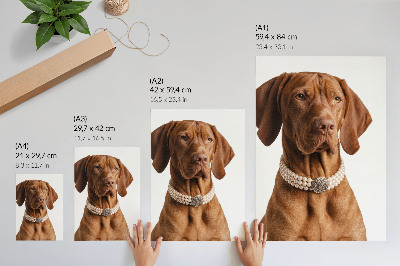 Impression sur toile Collier élégant pour chien avec une finition luxueuse