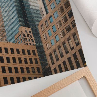 Impression sur toile gratte-ciel modernes, formes géométriques, élégance