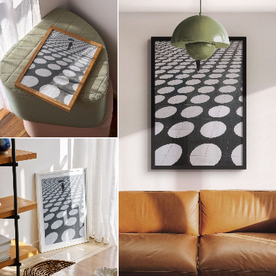 Impression sur toile Motifs géométriques en contraste noir et blanc