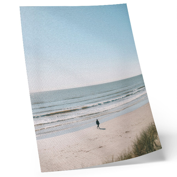 Affiche décorative Plage, mer calme, ciel bleu, minimalisme, harmonie