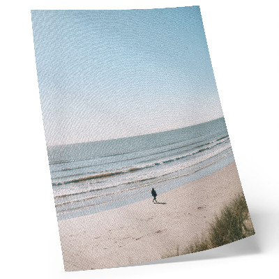 Affiche décorative Plage, mer calme, ciel bleu, minimalisme, harmonie