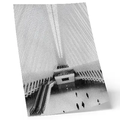 Affiche décorative intérieur aux lignes modernes avec composition dynamique et minimaliste
