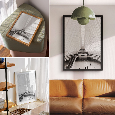 Affiche décorative Intérieur aux lignes modernes, composition dynamique et minimaliste