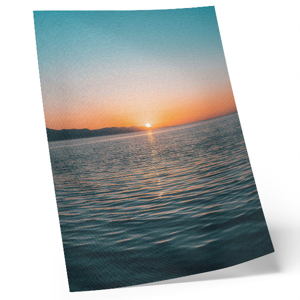 Impression sur toile Coucher de soleil sur l'eau, un paysage d'une harmonie extrême
