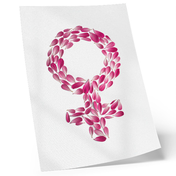 Affiche décorative Pétales de fleurs en forme de symbole de légèreté