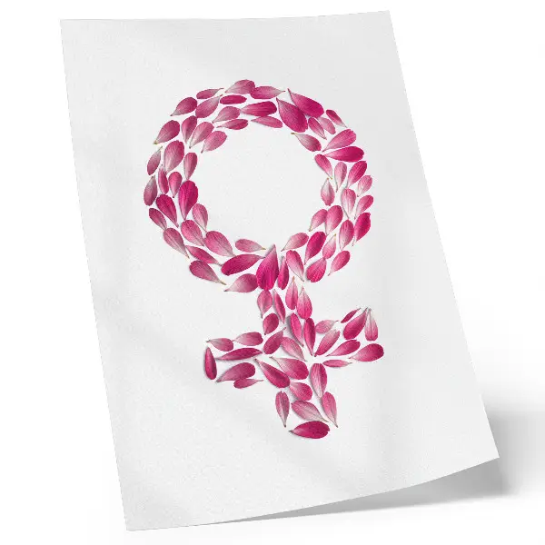 Affiche décorative pétales de fleurs symbolisant la légèreté