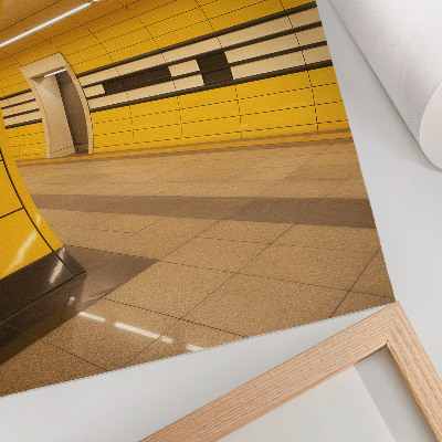 Impression sur toile Motifs dynamiques et lumineux, espace futuriste et harmonieux