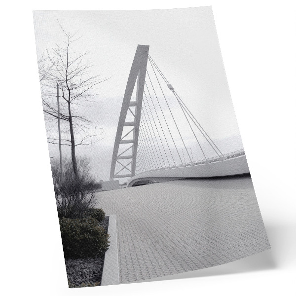 Impression sur toile structure de pont moderne minimaliste