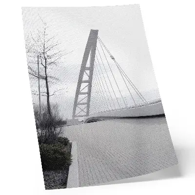 Impression sur toile structure de pont au design minimaliste moderne