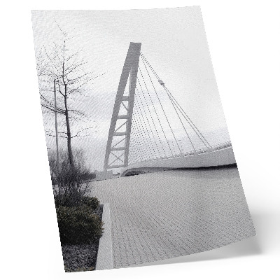 Impression sur toile structure de pont moderne minimaliste