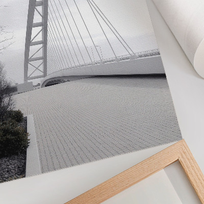 Impression sur toile structure de pont moderne minimaliste