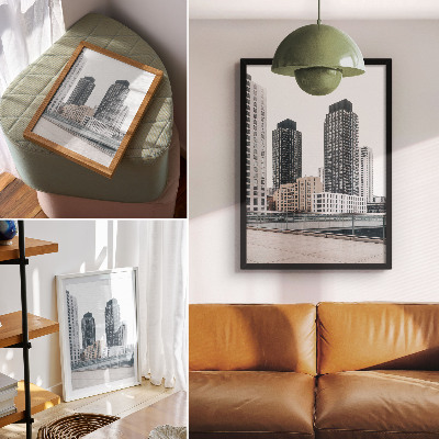 Décoration murale Gratte-ciel modernes, propreté dans le minimalisme