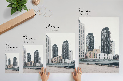 Décoration murale Gratte-ciel modernes, propreté dans le minimalisme