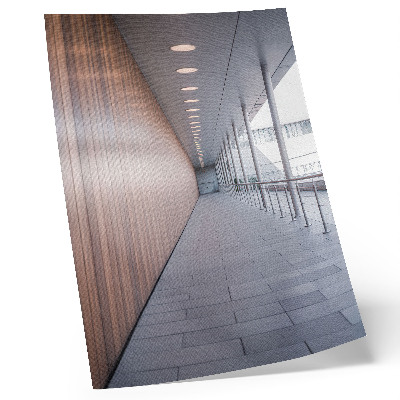 Affiche décorative Symétrie lumineuse moderne dans un couloir