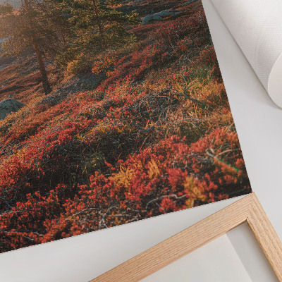 Affiche décorative Arbres majestueux, couleurs chaudes, atmosphère paisible