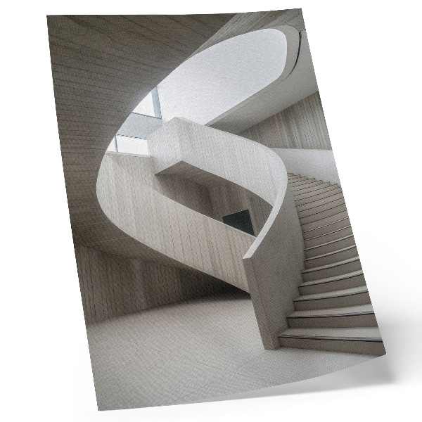 Décoration murale Escalier en colimaçon moderne dans un intérieur élégant