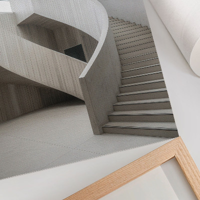 Décoration murale Escalier en colimaçon moderne dans un intérieur élégant