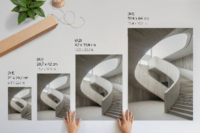 Décoration murale Escalier en colimaçon moderne dans un intérieur élégant