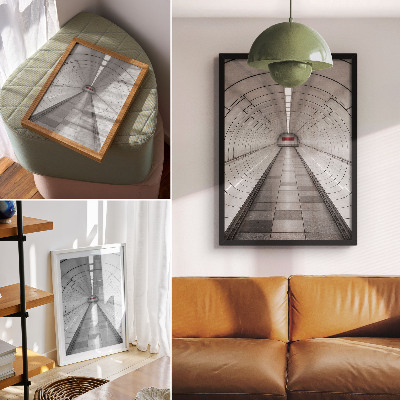 Affiche décorative Éclairage de plafond moderne et futuriste pour l'espace