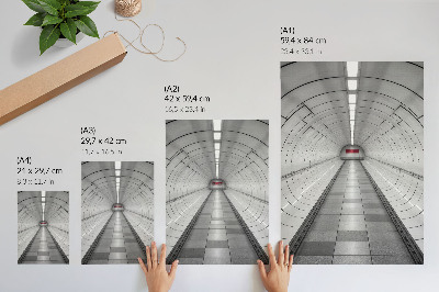 Affiche décorative Éclairage de plafond moderne et futuriste pour l'espace