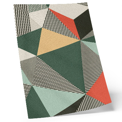 Affiche décorative Des triangles et des rayures variés dans des tons vifs