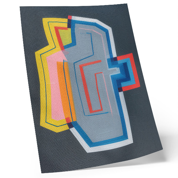 Impression sur toile Formes abstraites, couleurs dynamiques, modernité