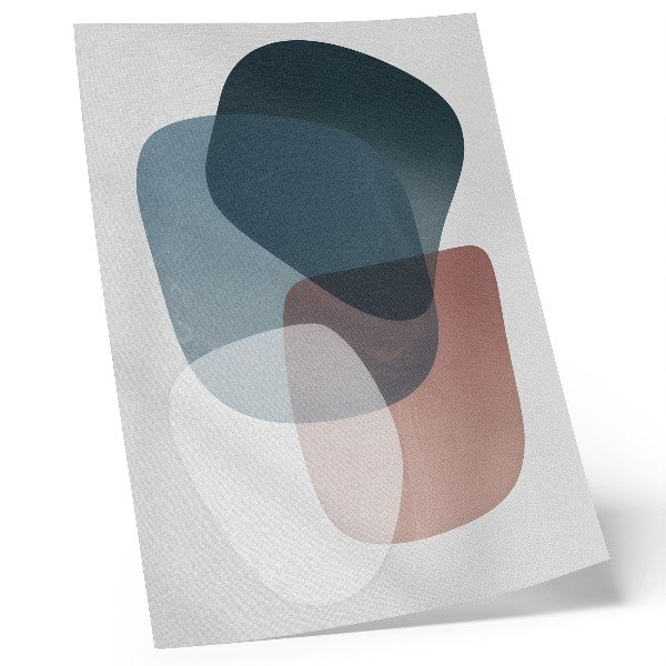 Impression sur toile formes imbriquées, élégance, minimalisme