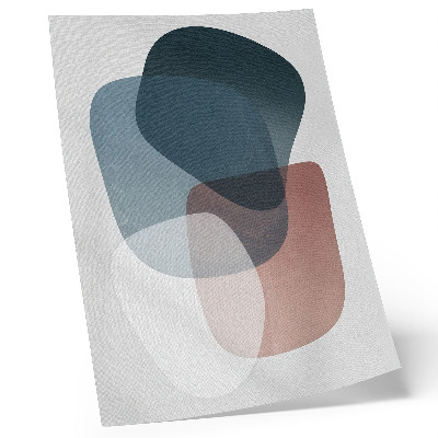 Impression sur toile formes imbriquées, élégance, minimalisme